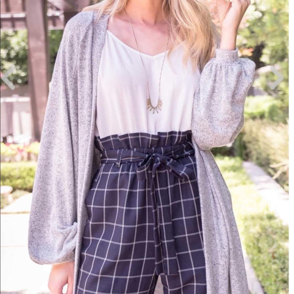 Anthro Blu Pepper Balloon Sleeve Cardi - Picture 2 of 5